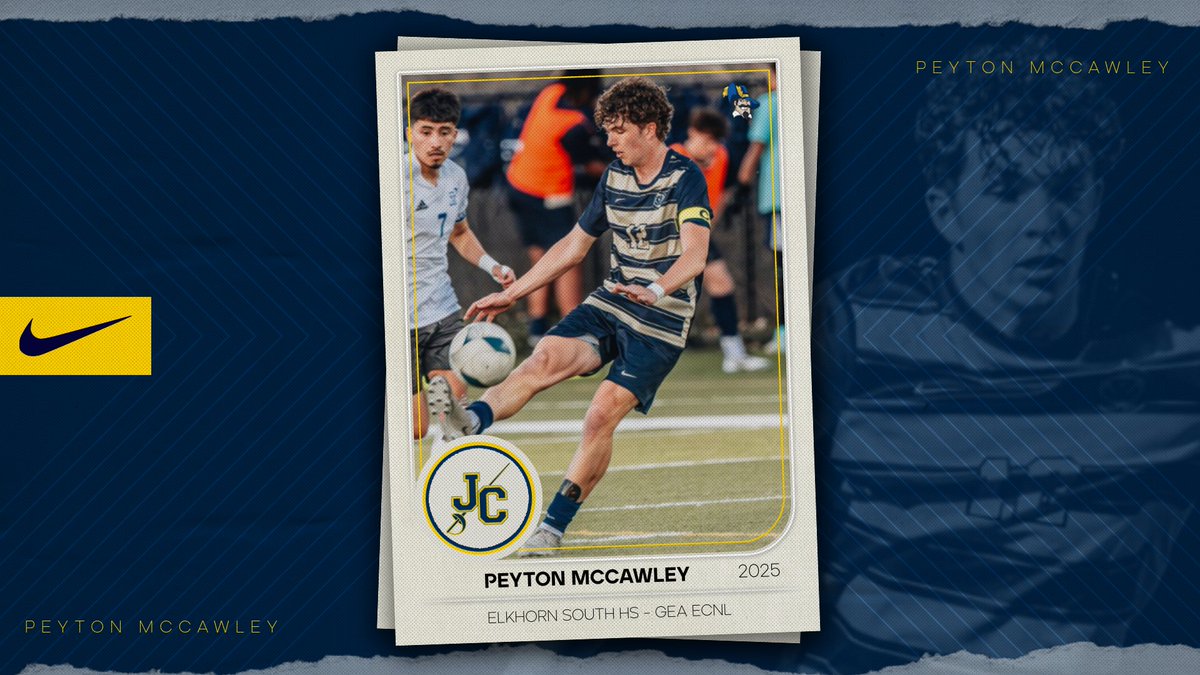 JcccMsoc's tweet photo. SIGNED &amp; SEALED! Congratulations to #2 Peyton McCawley from Elkhorn South HS - Gretna Elite Academy ECNL. Welcome to the #JCCC Men's Soccer team. We're thrilled to have you! #GOCAVS #JCCCMSOC #LOCALTALENT #PATHWAYTOTHENEXTLEVEL https://t.co/51uYAQZTDn