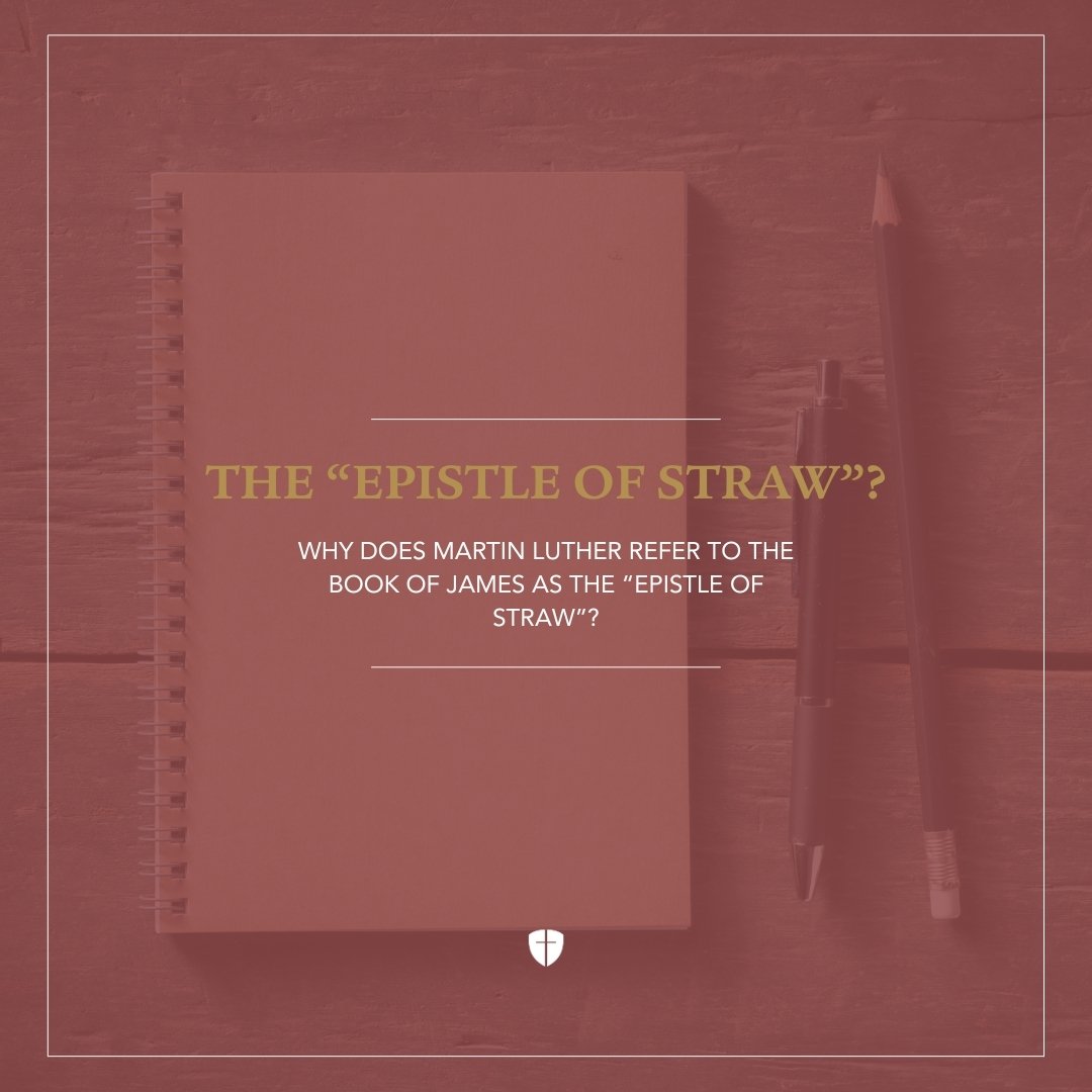 RTSGlobalEd's tweet image. Common questions for Hebrews - Revelation
Why does Martin Luther refer to James as the "Book of Straw"?