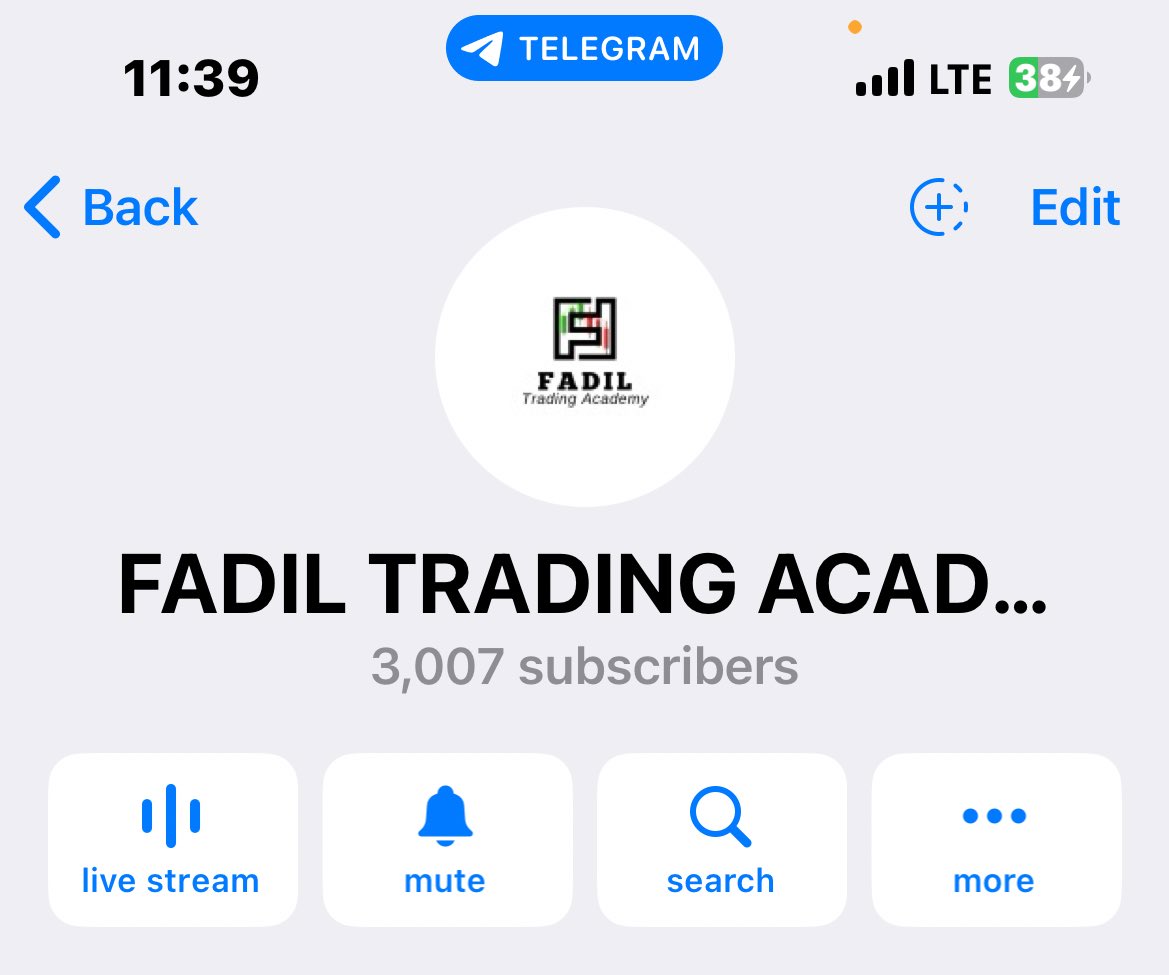 We’ve reached 3,000 subscribers on this channel! 🎉🎊

Let’s keep printing 💸
The journey is just getting started — more to come!

Share the link with your friends: t.me/fadiltradingac…