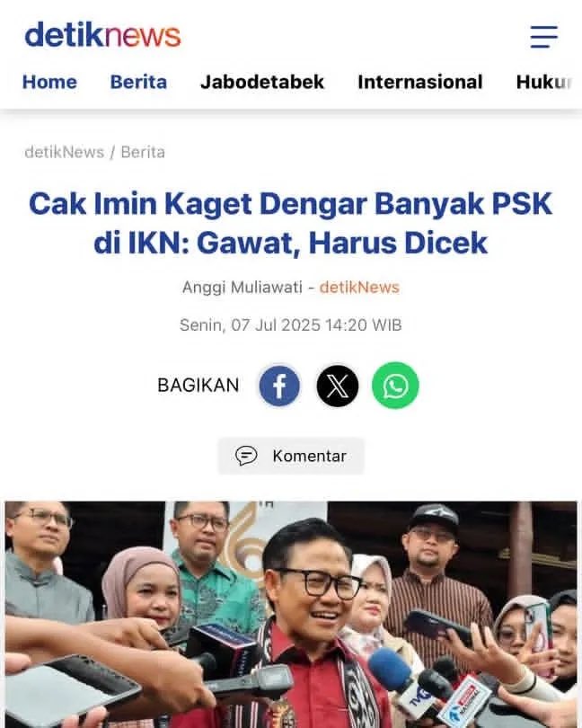 Cak Imin mau ngecek PSK di IKN???!
🤣🤌
