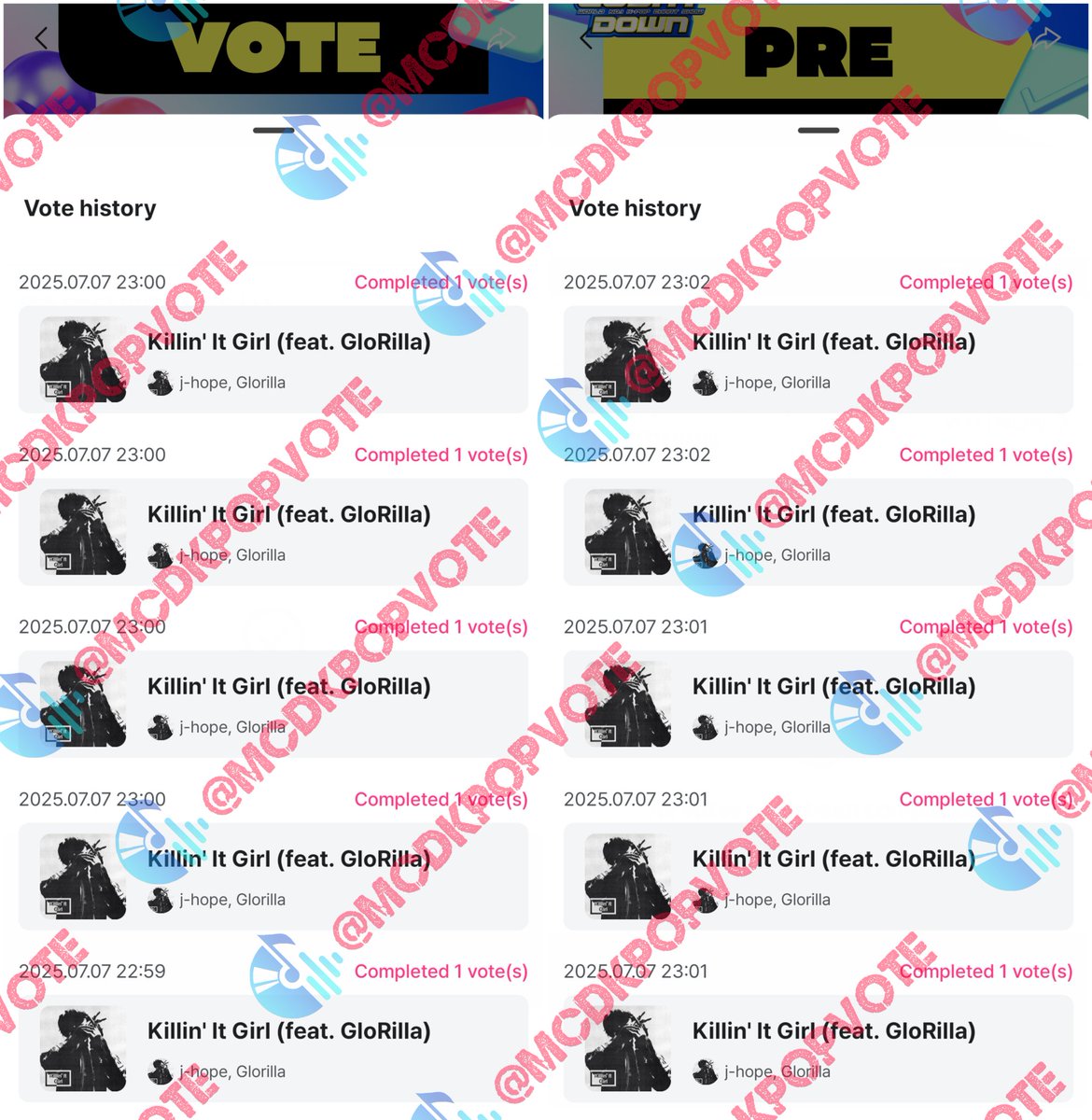 here's the 10 votes for #aespa for winning the poll and 20 votes for #JHOPE for having the most follow proofs. Thank you everyone for joining😊

#mcdkpop_proof