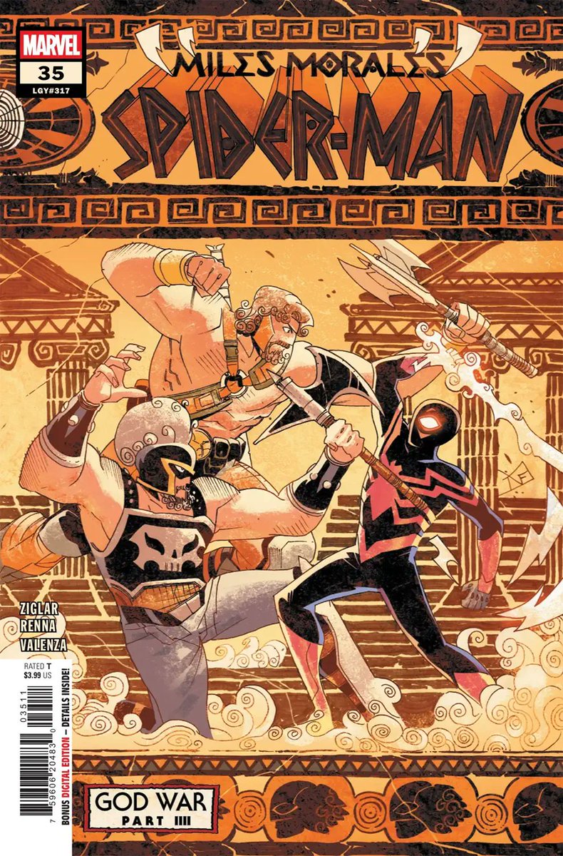 spidercomix's tweet image. GOD WAR’S (ANCIENT) SECRETS REVEALED!
Marvel Comics released Preview and Covers of Miles Morales: Spider-Man #35 comic
Preview: spidercomix.com/2025/07/05/mar…
#MarvelComics #MilesMorales #SpiderMan #Preview