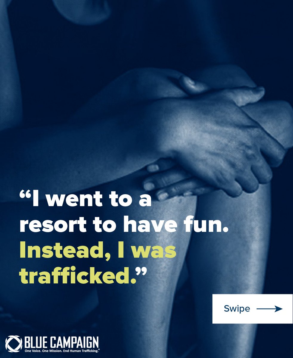 DHSBlueCampaign's tweet image. Human trafficking happens at sporting events, theme parks, cruise ships, and other places you may travel. Learn the signs to stay safe during your #SummerTravel plans.
See a list of common indicators at go.dhs.gov/ZJN. #EndTrafficking