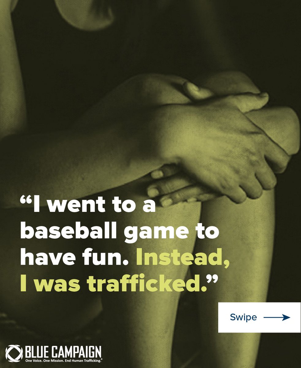 DHSBlueCampaign's tweet image. Human trafficking happens at sporting events, theme parks, cruise ships, and other places you may travel. Learn the signs to stay safe during your #SummerTravel plans.
See a list of common indicators at go.dhs.gov/ZJN. #EndTrafficking