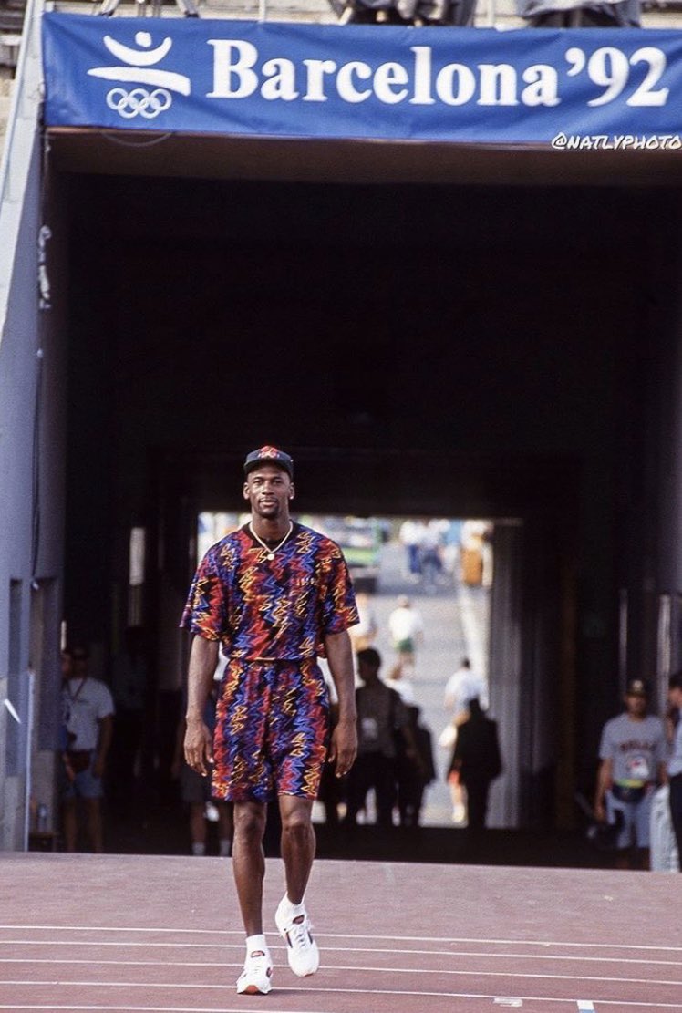 Michael Jordan in Barcelona during the 1992 Olympics 💧