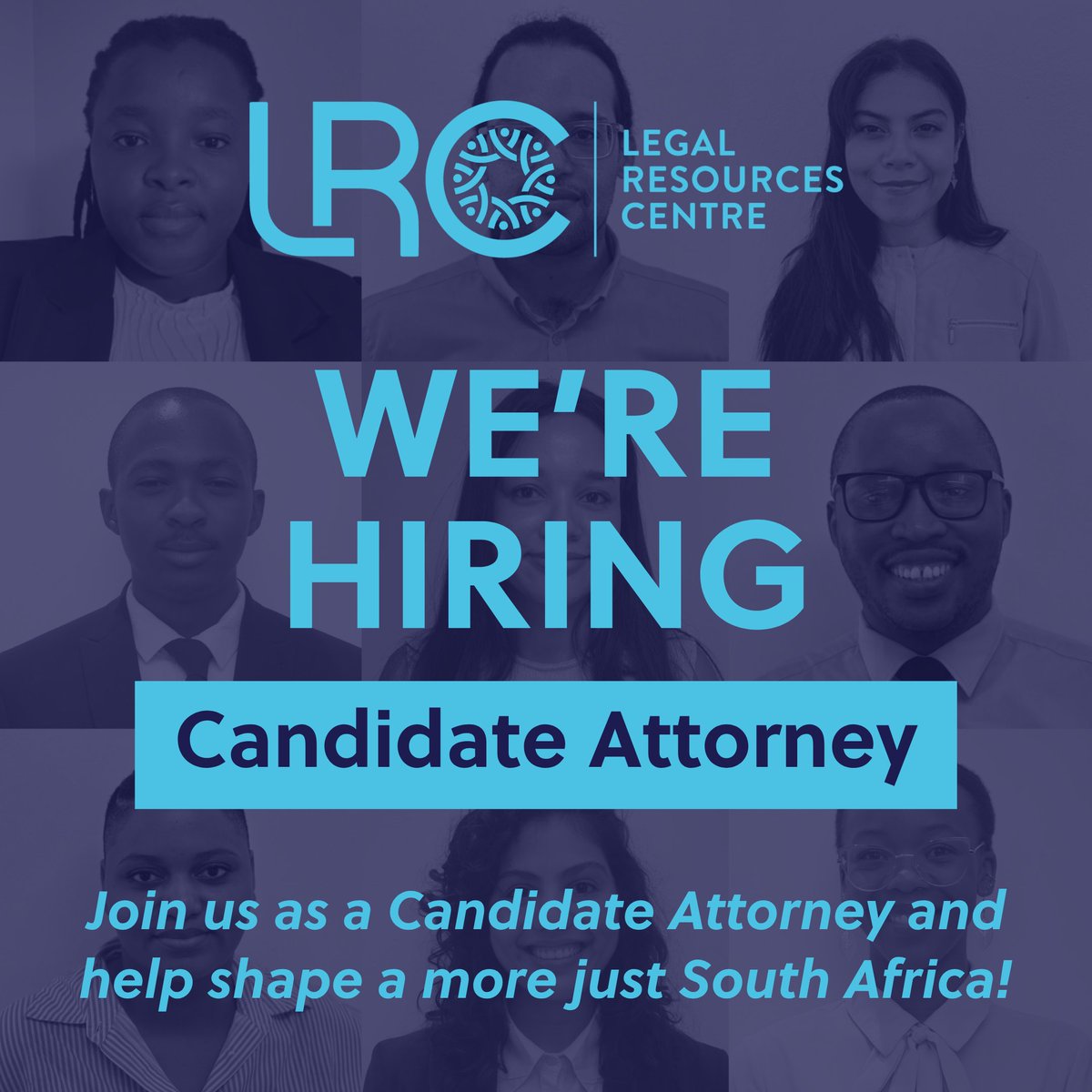 LRCSouthAfrica's tweet image. 🚨 Join the Legal Resources Centre as a Candidate Attorney. Gain unmatched public interest law experience. Apply in the link below if you are a committed, resilient LLB grads ready to use the law to advance justice and human rights. Apply by 1 August. 🔗 lrc.org.za/candidate-atto…