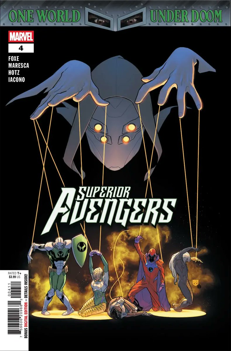 spidercomix's tweet image. WHO PULLS THE STRINGS?
Marvel Comics released Preview and Covers of Superior Avengers #4 comic
Preview: spidercomix.com/2025/07/07/mar…
#MarvelComics #Avengers #Preview