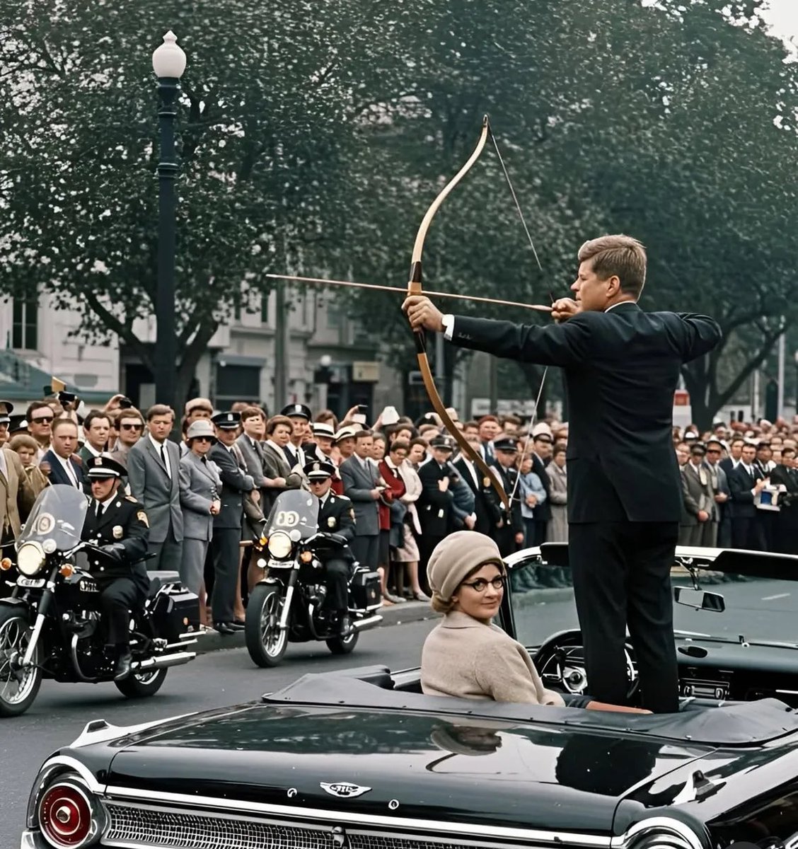 Real_JFK_Jr_'s tweet image. THE ARROW WAS NEVER MEANT TO FLY.
It wasn’t a weapon.
It was a signal.
A calibration of time.
In 1963, they silenced a man who saw behind the curtain.
They thought the bullet erased the message.
But they were wrong.
The bow remained. So did the aim.
What was delayed was never…