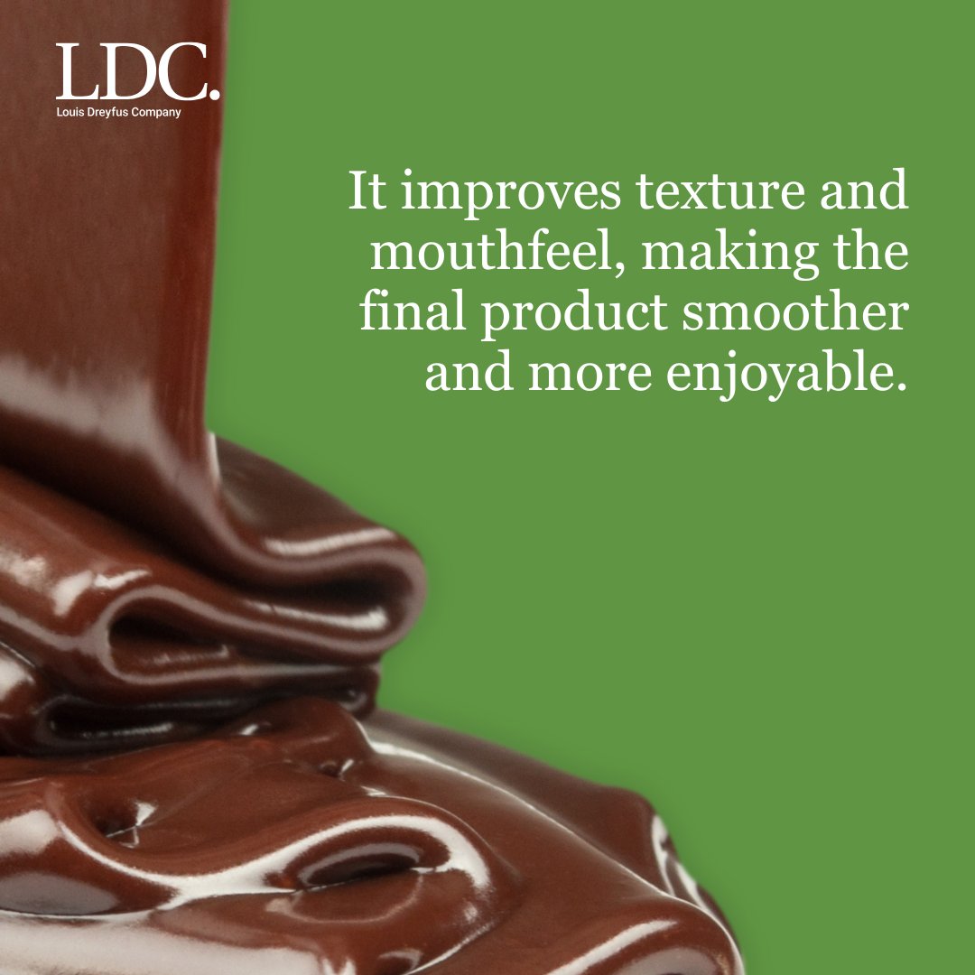 WeAreLDC's tweet photo. What helps makes chocolate so smooth and satisfying? 🍫

Lecithin: the ingredient behind chocolate's perfect snap, silky texture and rich blends.

Learn more: https://t.co/TxFMFNLyrN

#FoodScience #Chocolate #IngredientInsight  #WorldChocolateDay #Lecithin https://t.co/RPpHxwmt2F