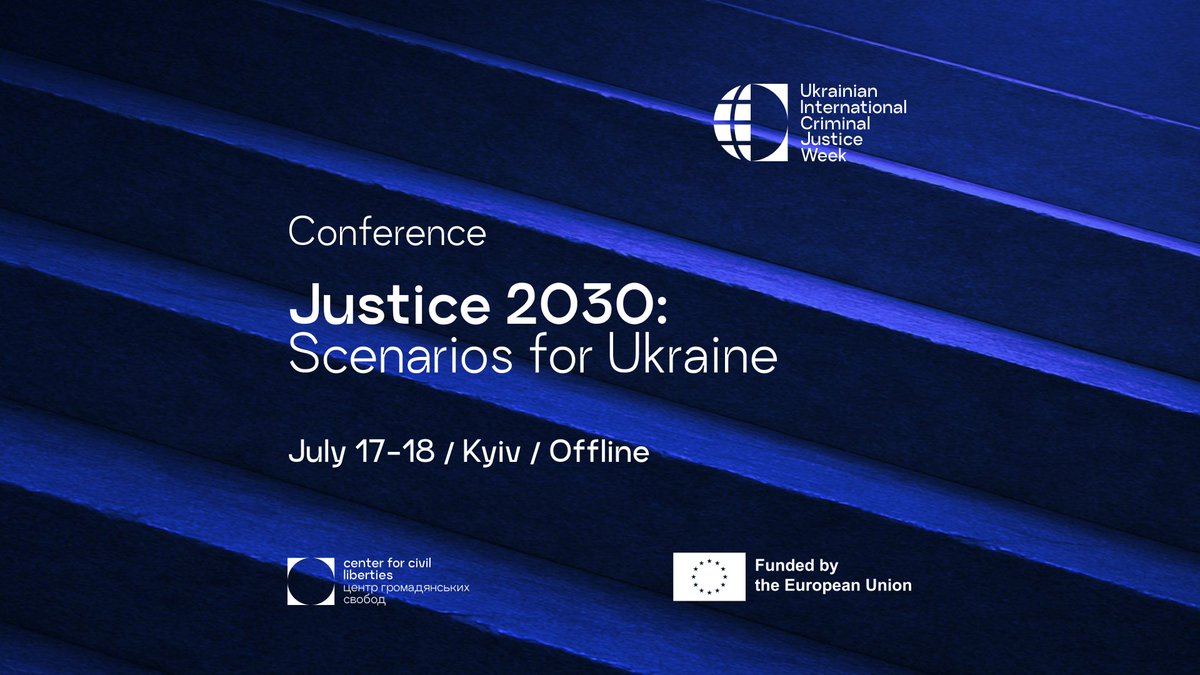 ccl_ua's tweet image. On July 17–18, @ccl_ua will host the conference “Justice 2030: Scenarios for Ukraine.”
Two days in Kyiv, bringing together Ukrainian and international experts in international humanitarian law.
Learn more and register: justiceweek.ccl.org.ua