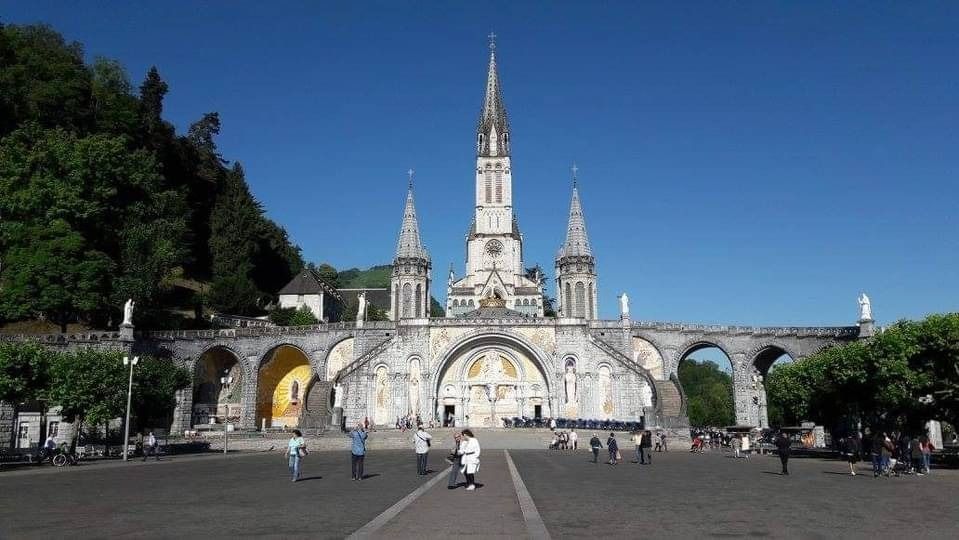 Bishop Frank is leading the Diocese on pilgrimage to Lourdes this week. Today, the group departs from Prestwick and will settle in their hotels ahead of the pilgrimage officially opening tomorrow.