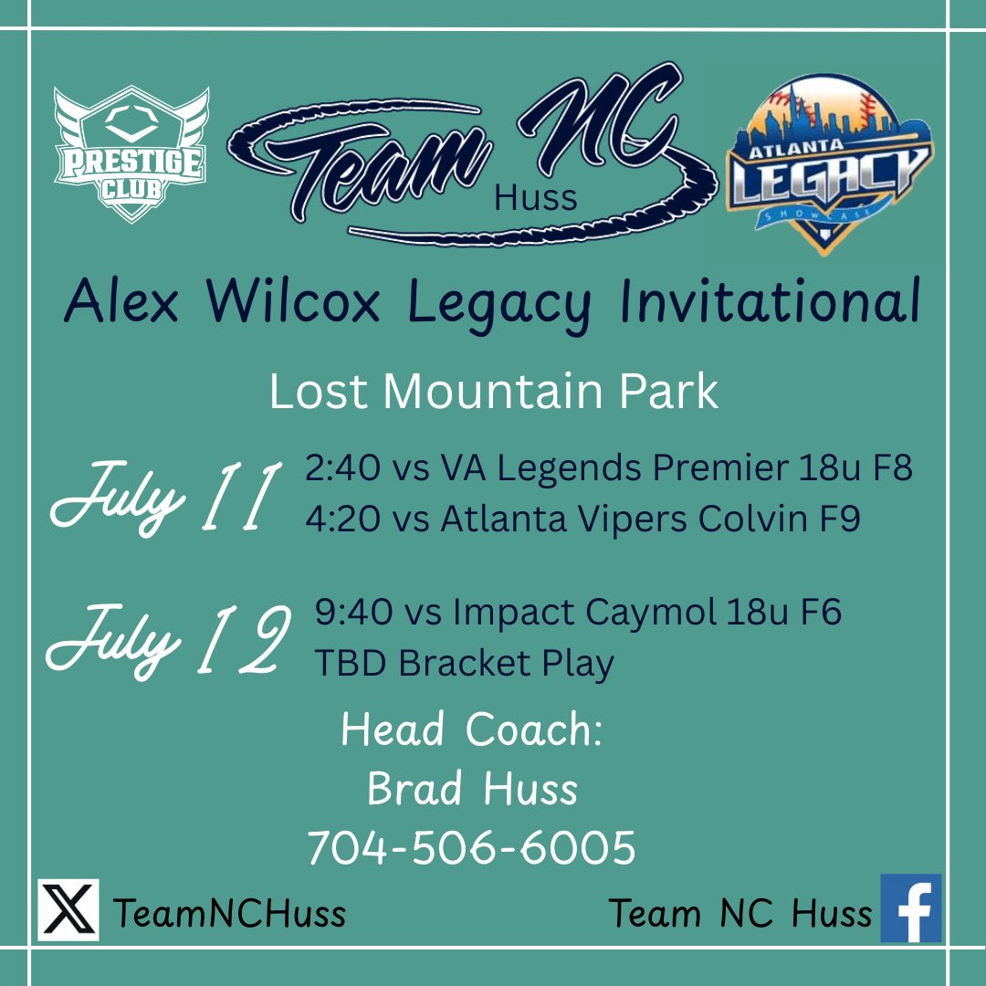 Reece Lindsay (@reece_lindsay18) on Twitter photo Hey coaches! Come check us out this weekend in Atlanta! Let’s finish the season out strong! <a href="/TeamNCSoftball/">Team North Carolina Softball</a> <a href="/TeamNCHuss/">Team North Carolina Huss</a> <a href="/HussBrad/">Team North Carolina-Huss</a> Hey coaches! Come check us out this weekend in Atlanta! Let’s finish the season out strong! <a href="/TeamNCSoftball/">Team North Carolina Softball</a> <a href="/TeamNCHuss/">Team North Carolina Huss</a> <a href="/HussBrad/">Team North Carolina-Huss</a>