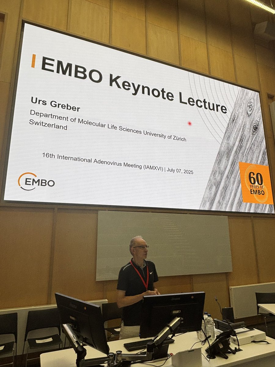 ad_XVI's tweet image. And we are off! Starting with a bang with our @EMBO keynote seminar from Prof Urs Greber!