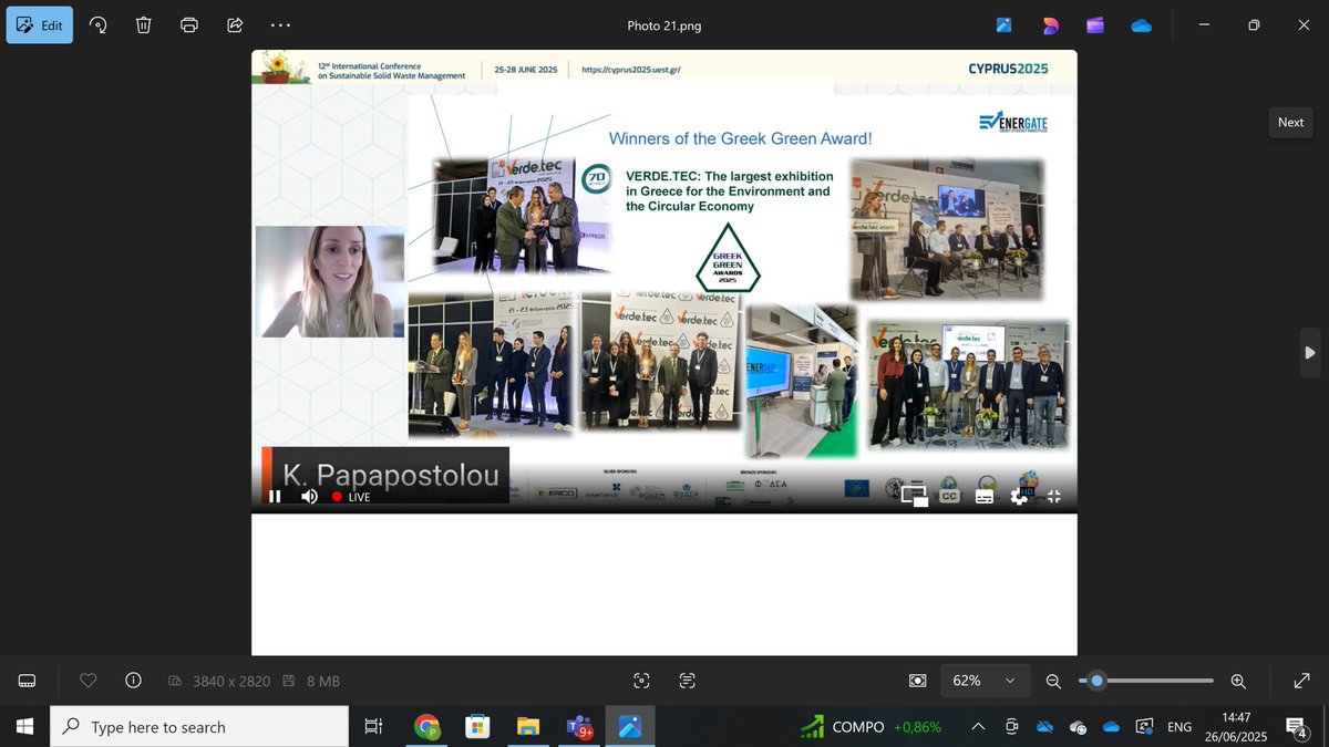 Energate_eu's tweet image. ENERGATE joined the Joint Info Seminar on the EU LIFE Programme at CYPRUS 2025.
Our Project Manager Katerina Papapostolou shared key insights on sustainable initiatives. Watch here:
youtu.be/J1Ds5-yany4 #LIFEProgramme
#Sustainability #energate_eu