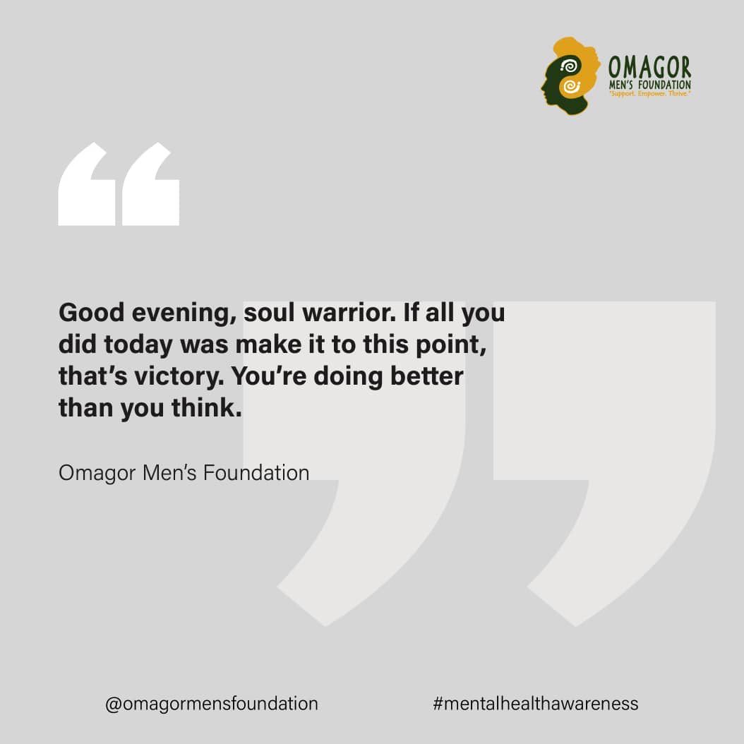 Hey Warrior, you finished the day…..Congratulations….Keep walking with us and holding it up, We are proud of you♥️#mentalhealth