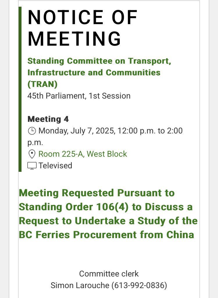 LeslynLewis's tweet image. The Canada Infrastructure Bank is using your tax dollars to fund a $1 billion project for a Chinese shipyard to build four new ferries.
The federal Liberals have failed to prioritize Canadian workers and resources like Canadian steel. Instead, your tax dollars are being…