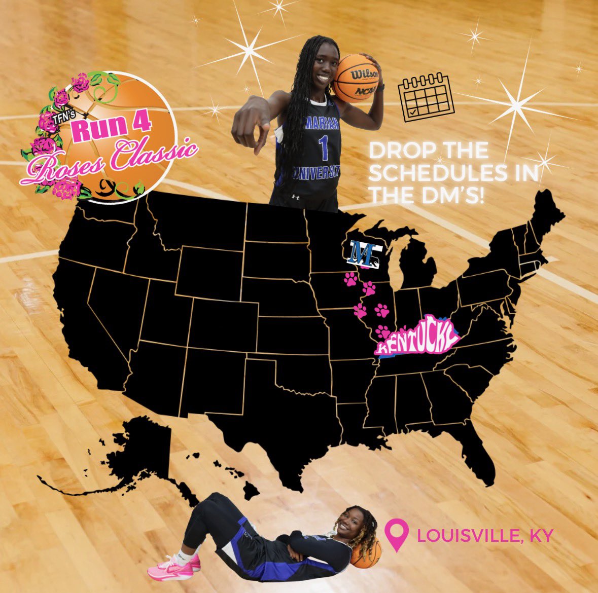 Marian Women's Basketball tweet media