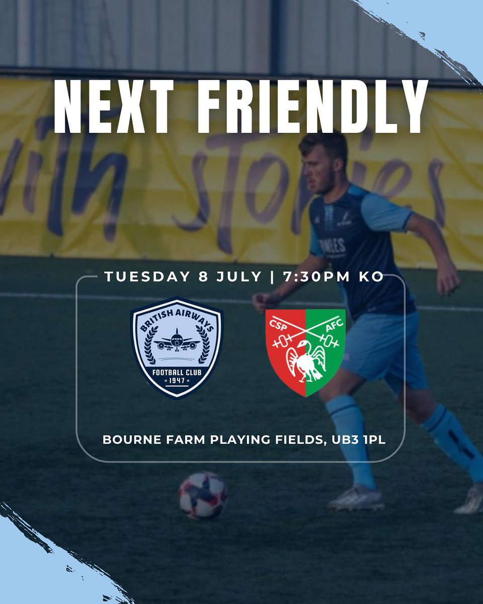 BritishAFC's tweet image. The lads look to continue their preparation towards the start of the season as they face Chalfont on Tuesday evening 🩵✈️