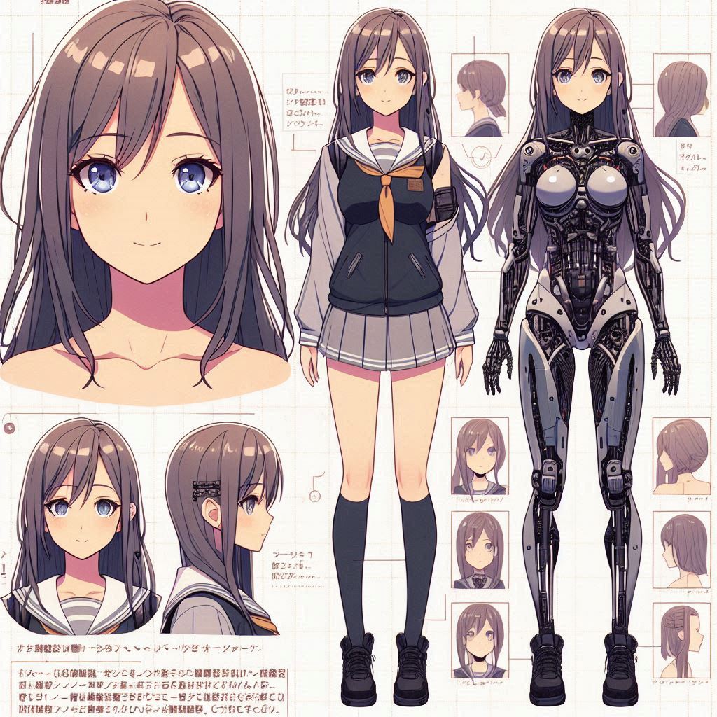 [2D] JK: Joshi Kikai.

#BingAI #cyborg #fembot #メカバレ #ロボット