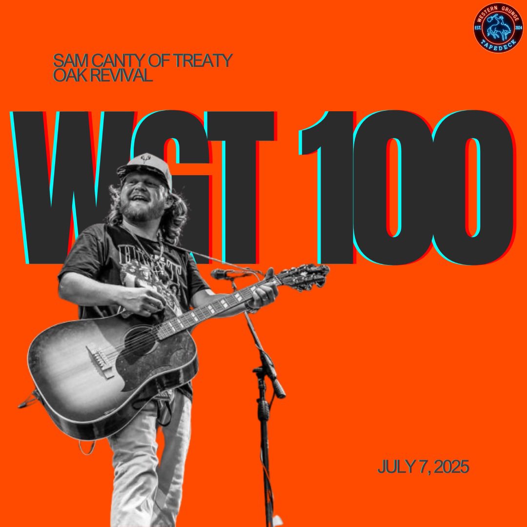 WesternGrungeTD's tweet image. DECK DROP🔥
Couldn’t have written it better ourselves, Episode 100 was recorded with Mr. Sam Canty of @TreatyOakMusic to be dropped on 7&7. Sam sits with the boys and talks about Talco Tapes, Headlining Born & Raised, and the importance of Texas country. Crack a cold one and…