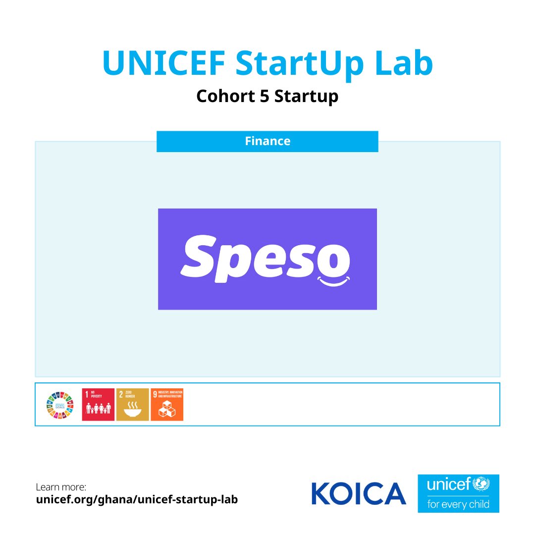 UNICEFStartups's tweet image. SpesoTech is building the infrastructure for fairer, more accessible financial systems, to empower young people in Ghana.

With support from the @UNICEFStartups, they’ll scale their solution to ensure financial inclusion becomes a reality for more communities.