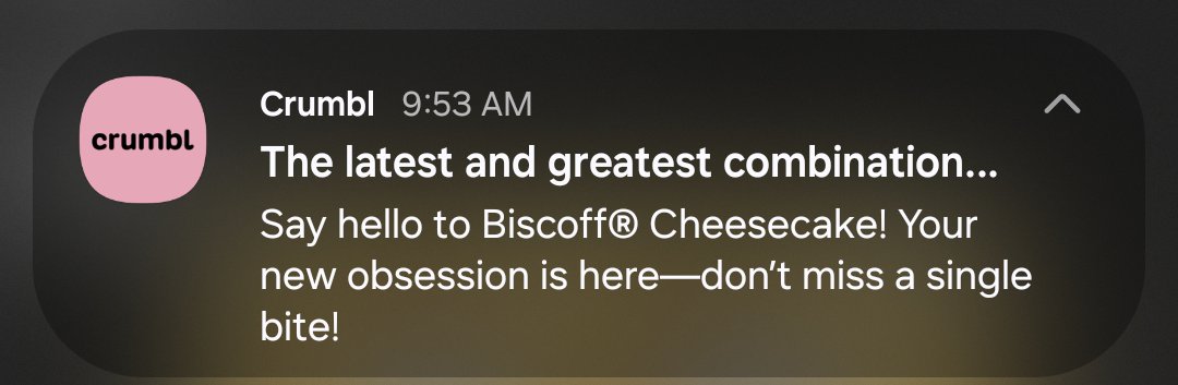 That free birthday crumble cookie is staring at me like the fucking devil. I can't take it much longer