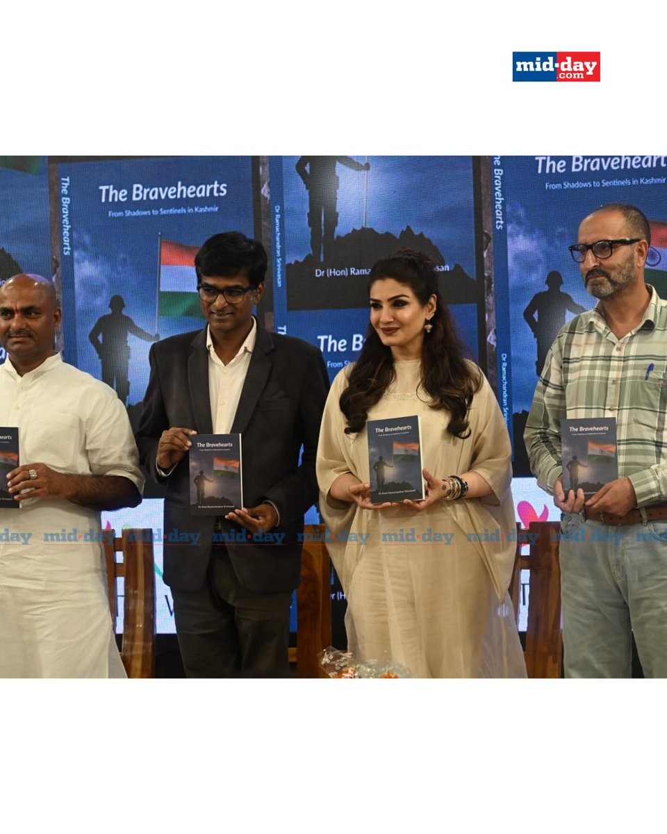 At the launch of The Bravehearts by S. Ramachandran at Title Waves, Bandra (West), Mumbai, notable guests including Dr. Ramachandran Srinivasan, Raveena Tandon, and reformed individuals shared powerful stories. The book chronicles the Indian Army’s efforts over 23 years in