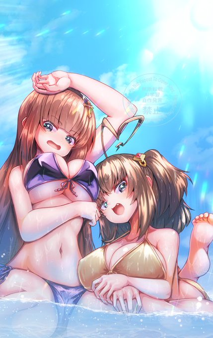 ビキニなふたり完成‼👙 