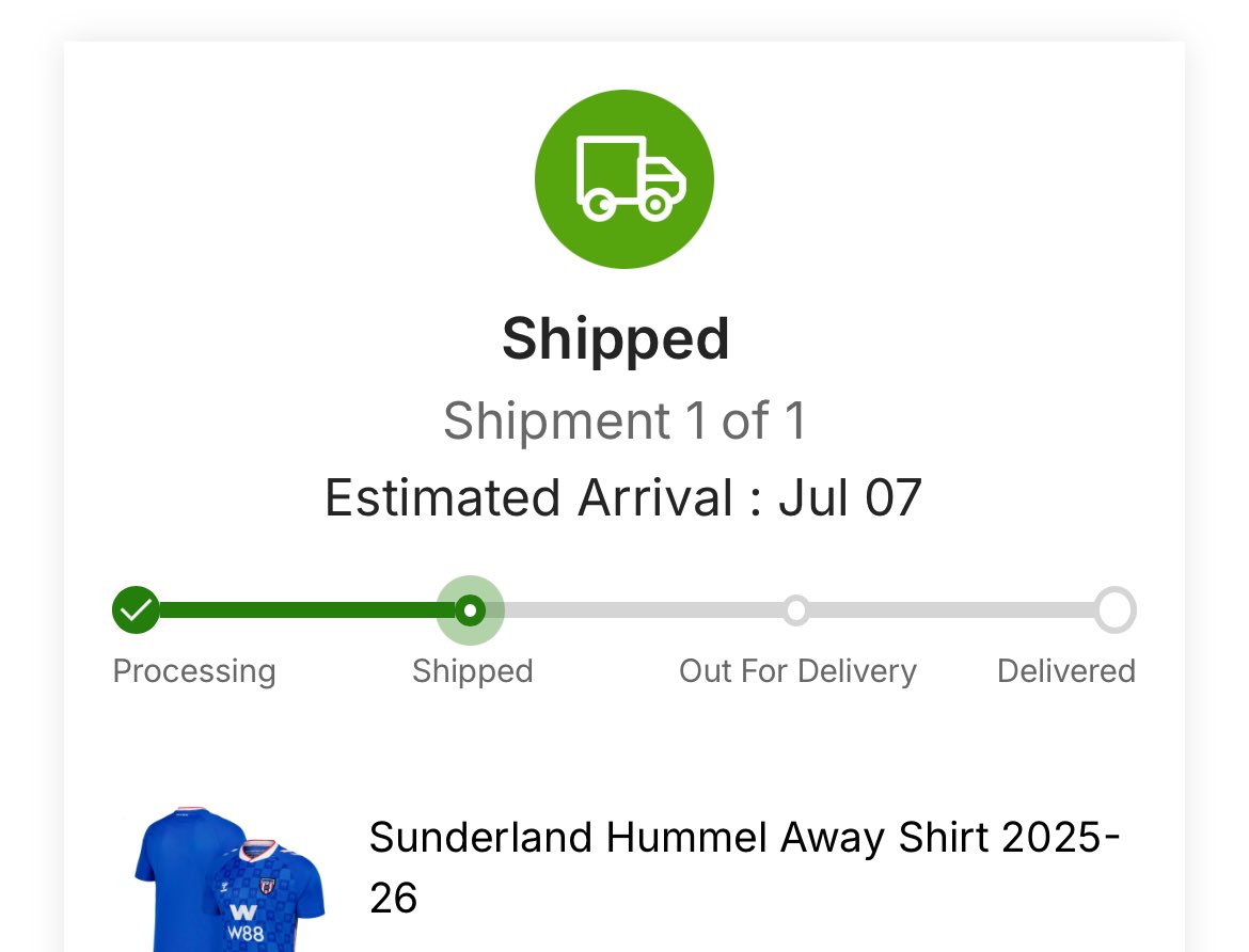 sproates's tweet photo. @joel_gradwell ‘Shipped’ but FedEx don’t have it yet 🤷🏻‍♂️ That’s not getting here today or even this week probably https://t.co/fMkmEdfPII