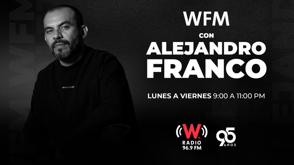 W Radio México (@wradiomexico) on Twitter photo #AlAire | <a href="/WFM_Wradio/">WFM con Alejandro Franco.</a> con <a href="/AlejandroFranco/">Alejandro Franco</a>
•Conéctate #EnVivo wradio.com.mx
•O en nuestra app bit.ly/41AP9AJ #AlAire | <a href="/WFM_Wradio/">WFM con Alejandro Franco.</a> con <a href="/AlejandroFranco/">Alejandro Franco</a>
•Conéctate #EnVivo wradio.com.mx
•O en nuestra app bit.ly/41AP9AJ