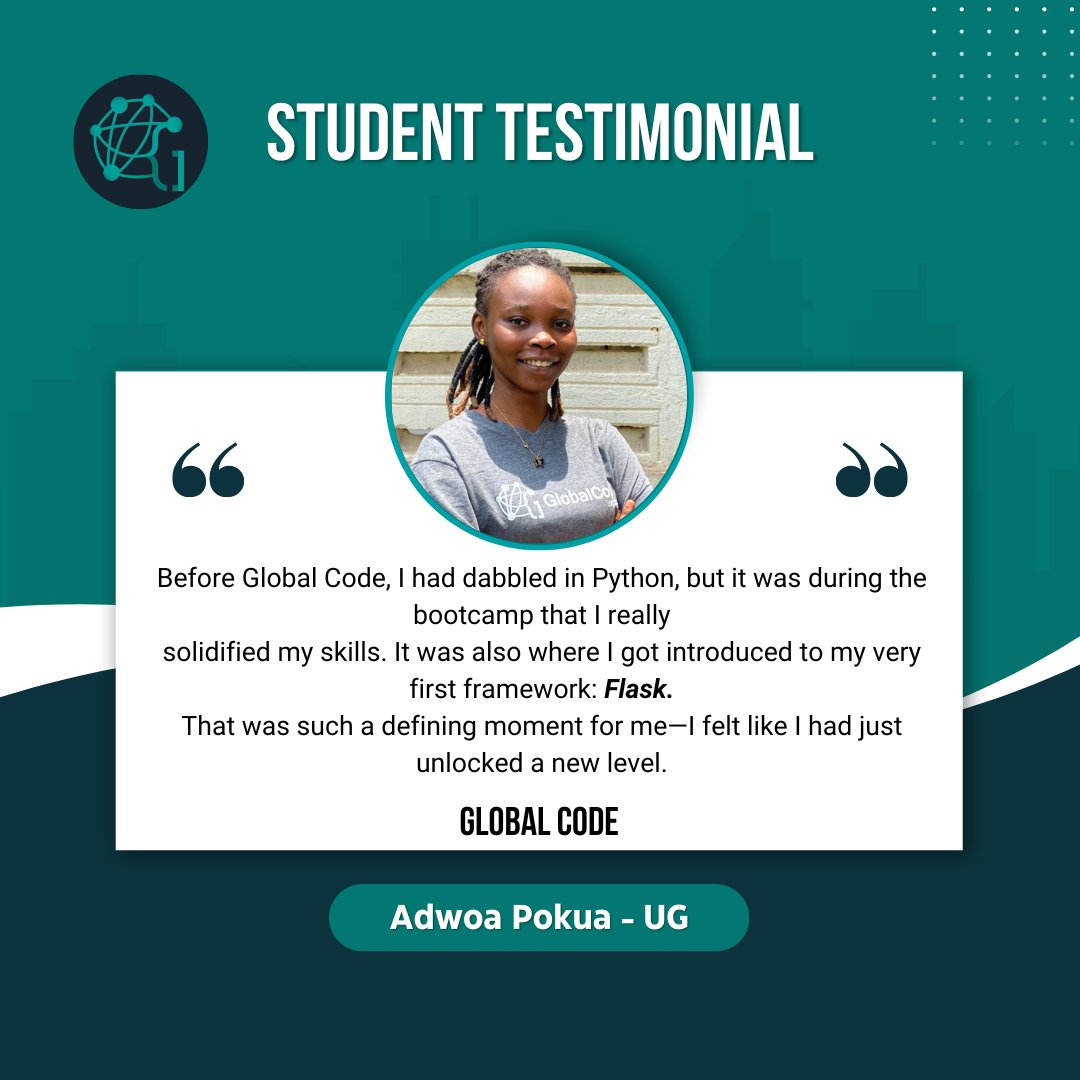 Some other highlights? Learning how 𝘈𝘗𝘐𝘴 work and why they’re so powerful. Getting hands-on with IoT (Internet of Things) and understanding how it genuinely improves our lives.

#GlobalCode #UniversityStudents #TechBootCamp #Testimonial #CodingJourney