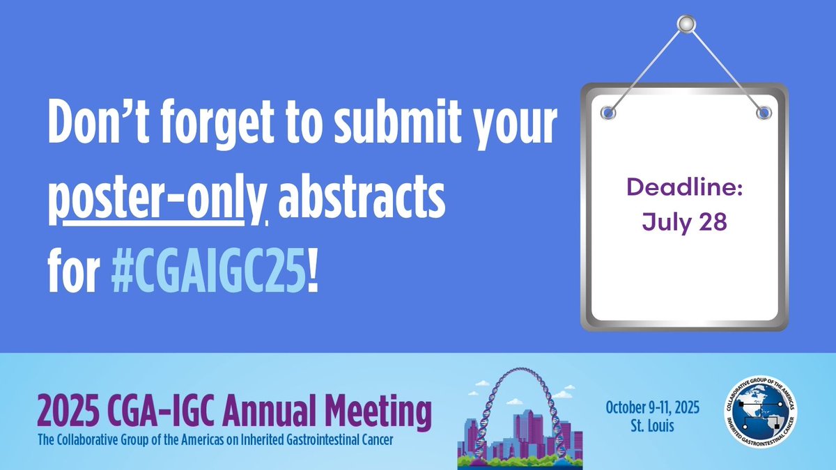 CGAIGC's tweet image. The call for poster abstracts is 🔛! We understand that many institutions have placed additional restrictions on travel since January, and that presenting an abstract may now be required for some in order to attend a meeting. We want to provide as many opportunities as possible…