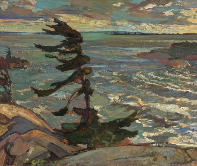 Today we celebrate the first official #GroupOfSeven Day since the Canadian government passed the act last year. #LawrenHarris (1885-1970) is credited with spurring the Group’s founding members towards cultivating a distinctive vision of the Canadian landscape. #CanadianArt