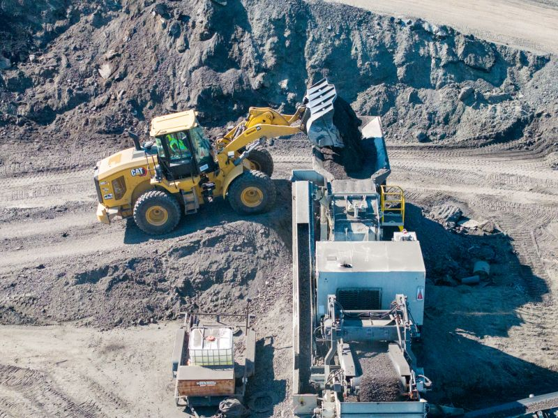 Banks_Constr_Co's tweet photo. Turning old roads into new construction materials. Crushing it at the Summerville Plant Facility!  
#Recycling #OldToNew #Crushing #RAP #Asphalt #AsphaltLife #Summerville #ConstructionMaterials #HeavyEquipment #Excavator #Loader #CrushingDays #BanksConstructionCompany https://t.co/UcfPgDdgtH