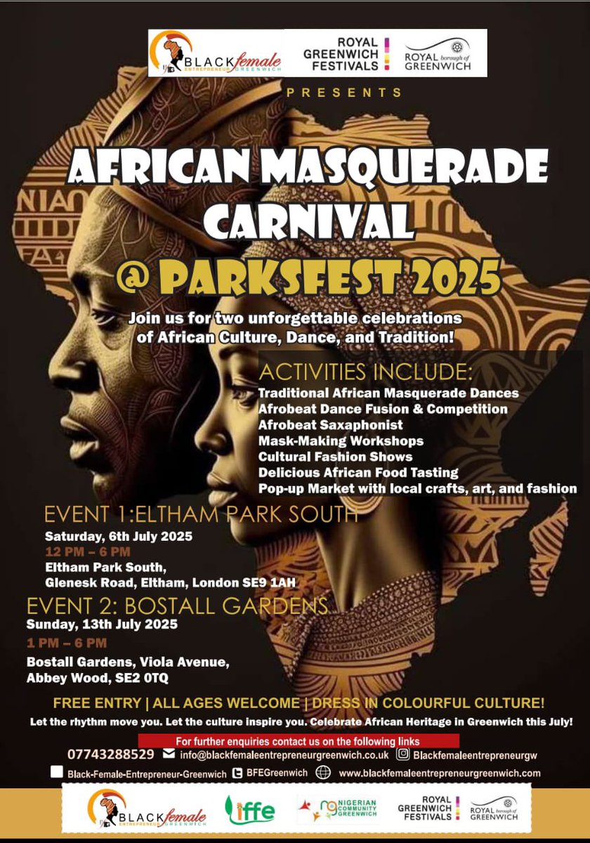 Black Female Entrepreneur Greenwich (@bfegreenwich) on Twitter photo We look forward to welcoming you to the next Event on 12th July at Kidbrook Village and 13th July at Bostall Garden
More information on the flyers <a href="/BlacAwards/">The BLAC Awards CIC</a> We look forward to welcoming you to the next Event on 12th July at Kidbrook Village and 13th July at Bostall Garden
More information on the flyers <a href="/BlacAwards/">The BLAC Awards CIC</a>