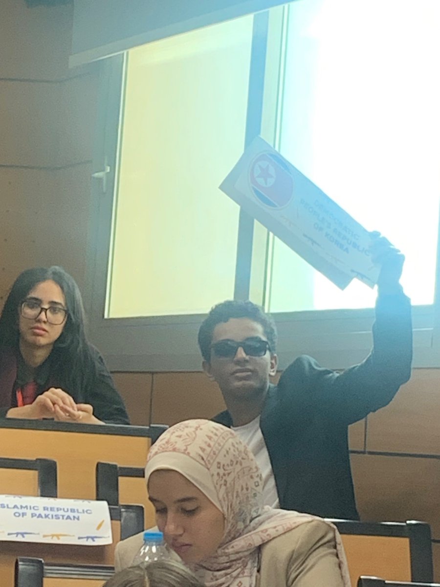 The delegation of UAE goes after the delegate of North Korea and attacking his QnA. 

<a href="/nimunpress/">NIMUN PRESS</a> #DISEC KO