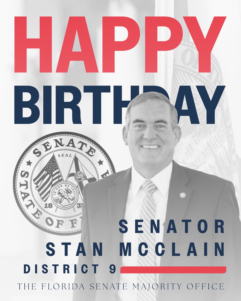 FLSenateGOP's tweet image. Join us in wishing @SenatorMcClain a very happy birthday!