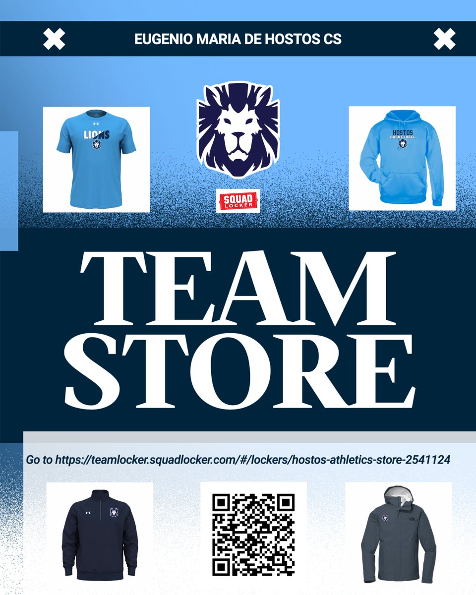 Go check out our Hostos CS Lions team store to purchase your gear for this school year. #GoLIONS teamlocker.squadlocker.com/stores/hostos-…