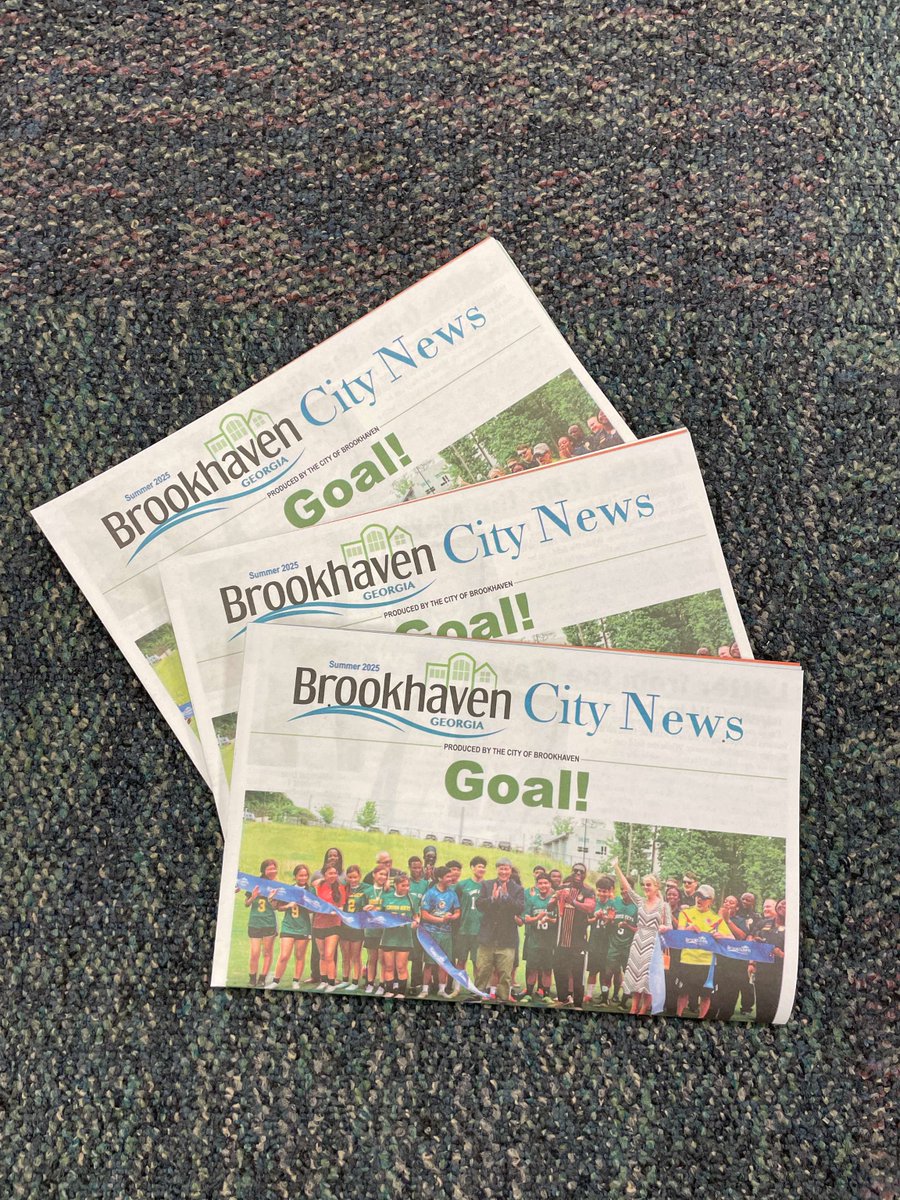 The Brookhaven City News Summer 2025 newsletter is now available! Read it, and past issues, online at: brookhavenga.gov/communications… 🔗