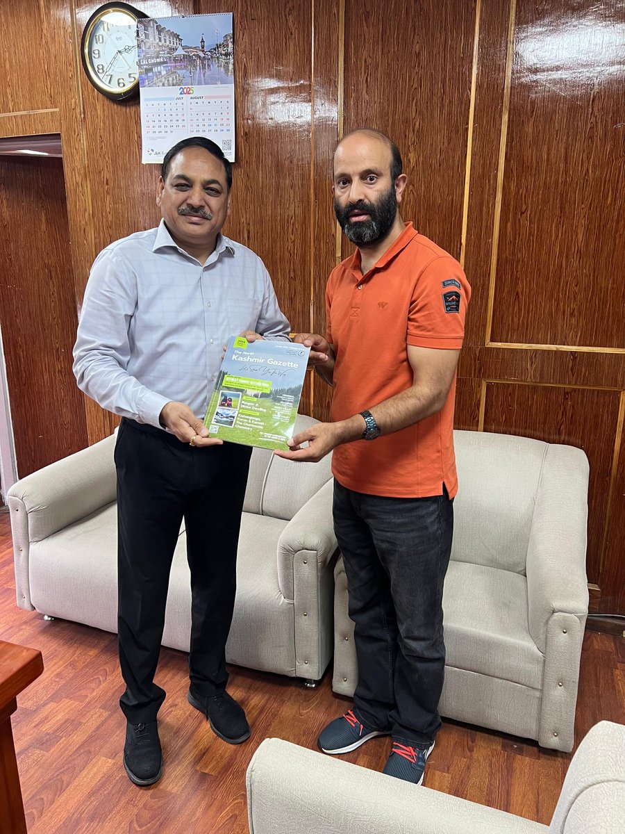 Fida Firdous (@fidafirdous2) on Twitter photo Meeting with the worthy Secretary, School Education, Ram Niwas Sharma Ji, was an honour. We discussed ideas that need to be introduced into our education curriculum, including tourism.
<a href="/kashmir_writes9/">Kashmir Writers' Association</a> <a href="/Director_SEK/">Director, School Education Kashmir</a>
<a href="/SchoolEdujkut/">School Education Department J&K</a> Meeting with the worthy Secretary, School Education, Ram Niwas Sharma Ji, was an honour. We discussed ideas that need to be introduced into our education curriculum, including tourism.
<a href="/kashmir_writes9/">Kashmir Writers' Association</a> <a href="/Director_SEK/">Director, School Education Kashmir</a>
<a href="/SchoolEdujkut/">School Education Department J&K</a>