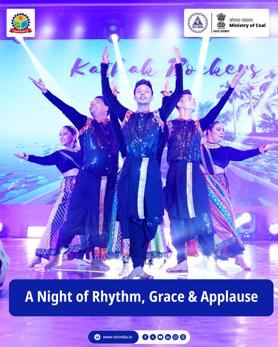 nlcindialimited's tweet image. An enchanting evening of music, dance, and celebration lit up the Neyveli Book Fair stage — leaving the audience mesmerised and hearts full.

#NeyveliBookFair2025 #CulturalEvening #RhythmAndGrace #NLCIL #CelebratingArt
@CoalMinistry @MinesMinIndia @mygovindia