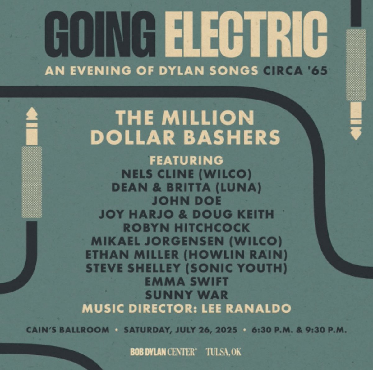 Silver Current Recs (@silvercrecords) on Twitter photo Headed to Tulsa July 26th to fire up the low end in Lee Ranaldo's Million Dollar Bashers and pay trib to the one and only Bobby D's earth shaking year of 1965 along with a dream team of some of all our fave artists!
<a href="/bobdylancenter/">Bob Dylan Center</a> for tix and more info Headed to Tulsa July 26th to fire up the low end in Lee Ranaldo's Million Dollar Bashers and pay trib to the one and only Bobby D's earth shaking year of 1965 along with a dream team of some of all our fave artists!
<a href="/bobdylancenter/">Bob Dylan Center</a> for tix and more info