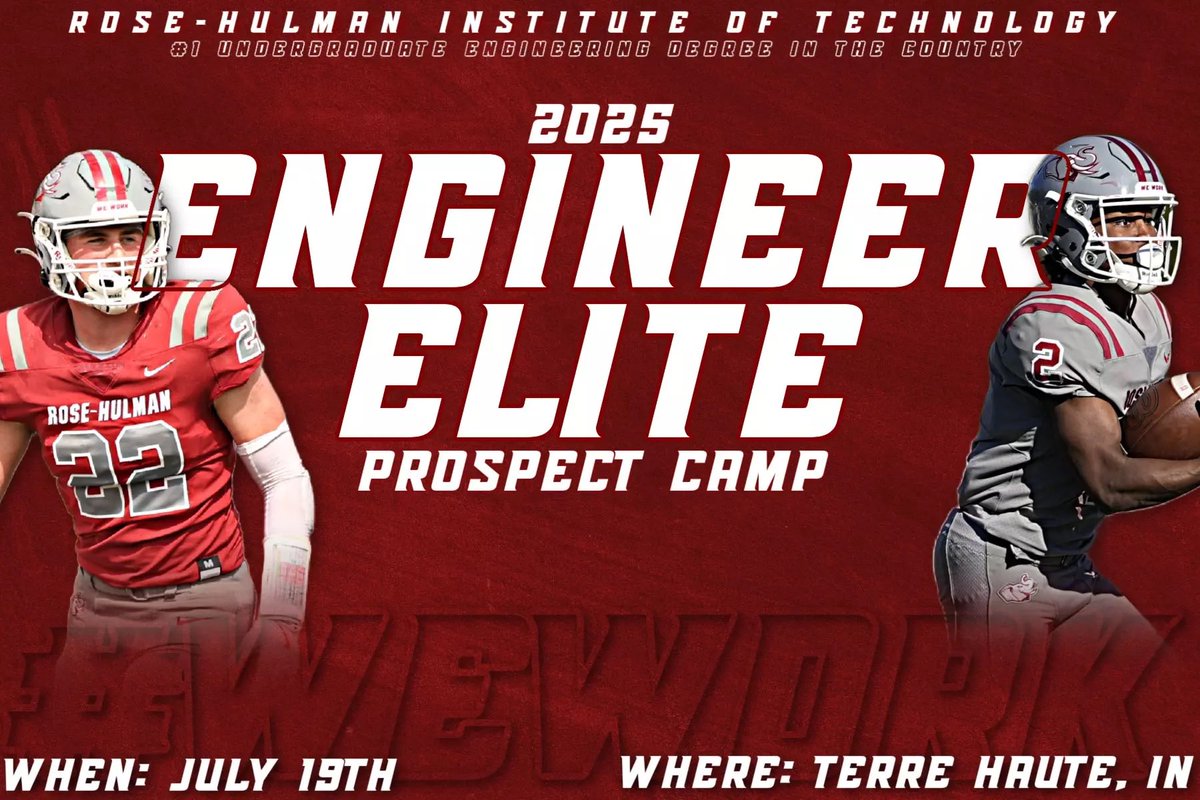 Looking forward to attending the  Elite Prospect Camp at Rose-Hulman on the 19th!! 

<a href="/GCHSPirateFB/">Greensburg Pirate Football</a> <a href="/CoachShanefelt/">Chris Shanefelt</a> <a href="/CoachMas_35/">Jalen Masden</a> <a href="/CoachSokolRHIT/">Jeff Sokol</a> <a href="/CoachSkibba/">Lucas Skibba</a> <a href="/RoseHulmanFB/">Rose-Hulman Football</a>