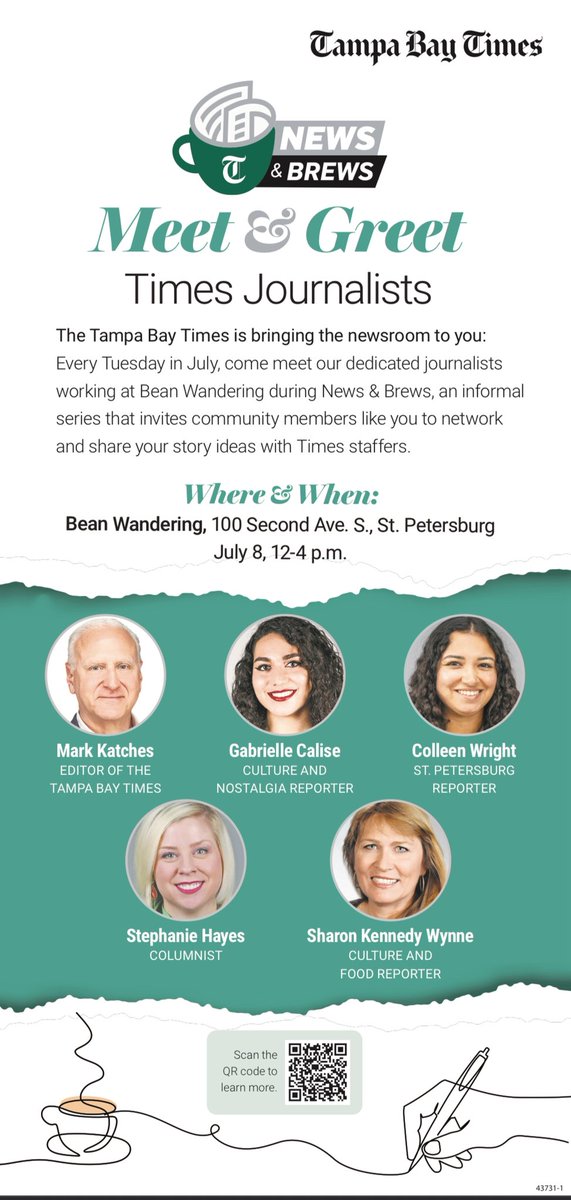 Colleen_Wright's tweet image. Come nerd out with me over Rays stadium and St. Pete news tomorrow at Bean Wandering in St. Pete!
