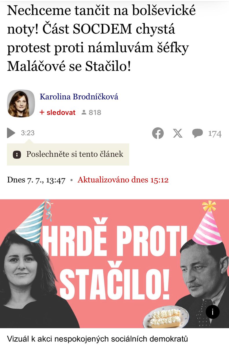 Přestože nejsem již členka, moc fandím všem, kteří v SOCDEM zůstali a chtějí bojovat. A tohle vypadá na super akci 🙂