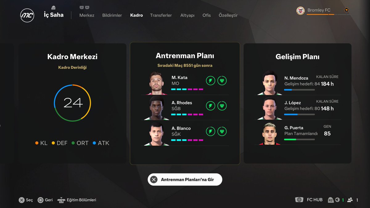 Sıradaki maça 23.5 yıl varmış. Kadronun yarısı torun torba sahibi olacak torunları devam eder galiba. Ben psyi açık bırakıyorum 1 ay kadar simüle etsin 23.5 yılı görüşmek üzere