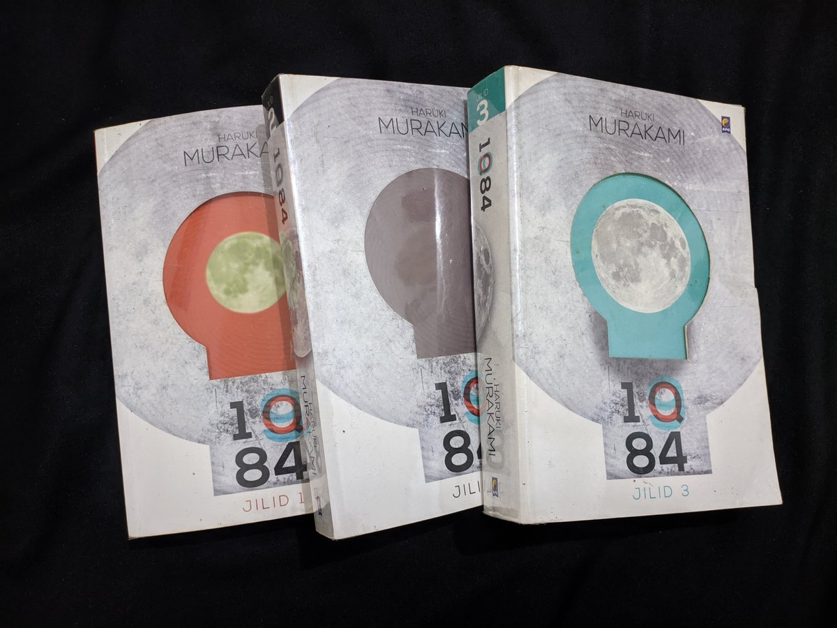 Chanstrls's tweet photo. IQ84 Haruki Murakami Jilid 1, 2, 3 

🏷️ 190k (set)
↪ preloved

t. wts wtb jual buku novel new preloved iq84 haruki murakami https://t.co/BNifYuUyJe