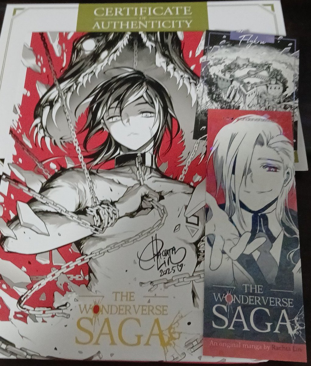 BenFreeedom's tweet image. It's finally here! The @WonderverseSaga volume 1 comic book created by @rachta_lin.
The cover looks amazing with stunningly hot gorgeous characters to look at along with an interesting story plot, I'm getting hyped to know what's happening in volume 2 next.
#reading #comic