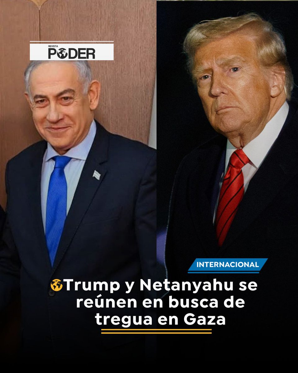 prensa_pod48573's tweet image. #NoticiaInternacional / Hoy 7 de julio, @DonaldTrump  y @netanyahu se reúnen para negociar una tregua en Gaza: 60 días de alto el fuego, liberación de rehenes, ayuda humanitaria y retiro parcial de tropas. Con más de 57.000 muertos. #NoticiasPoder #RevistaPoder
