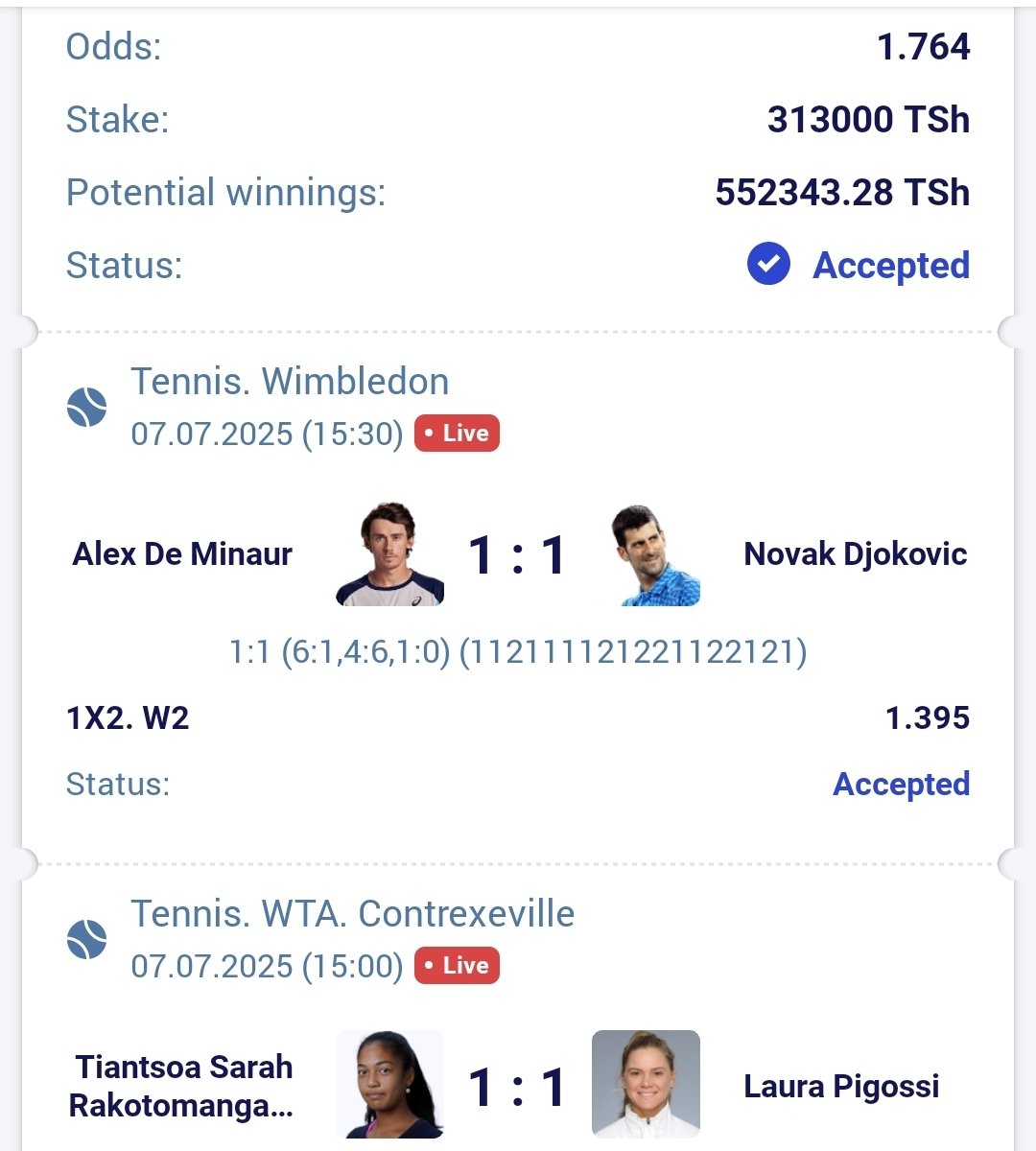 Inplay 

Code: UX1U1

Jinsi ya kujisajiri Paripesa na kupata bonus

Jisajiri na hii link hapa chini👇👇

Paripesa: cutt.ly/HrcJBZh1

Promo Code Andika: VINA88

Application: paripesa.bet/vina88app

Jaza profile yako kwa majina kisha Deposit 

Bonus 200% mpaka 388000